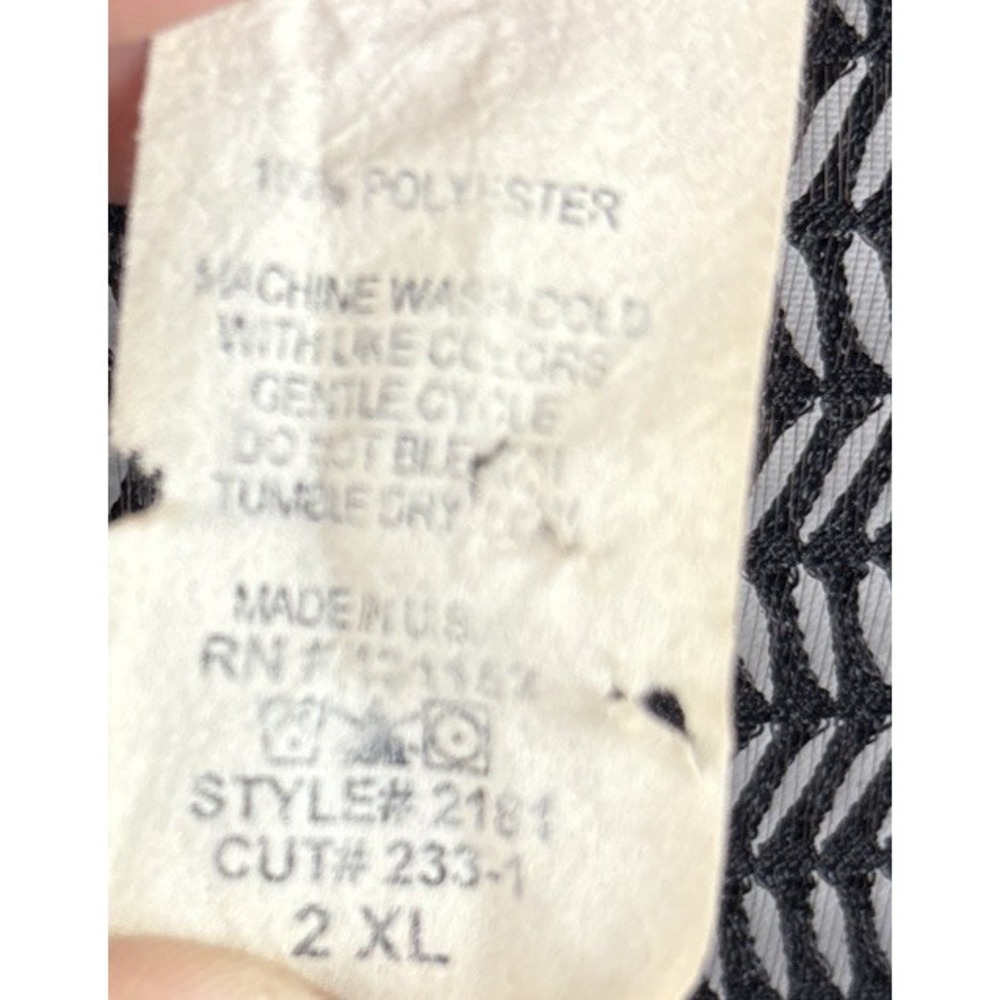 Stargazer Swimsuit Cover Vintage Sz 2XL Black Mesh Dark Romantic - Picture 5 of 5